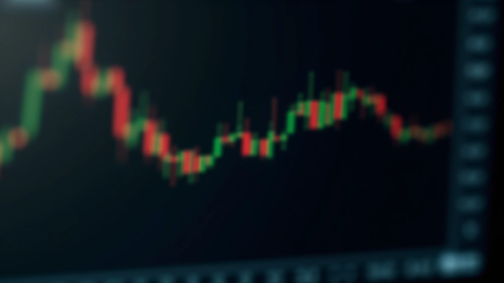 Financial chart displaying commodity market prices with technical indicators and trend lines
